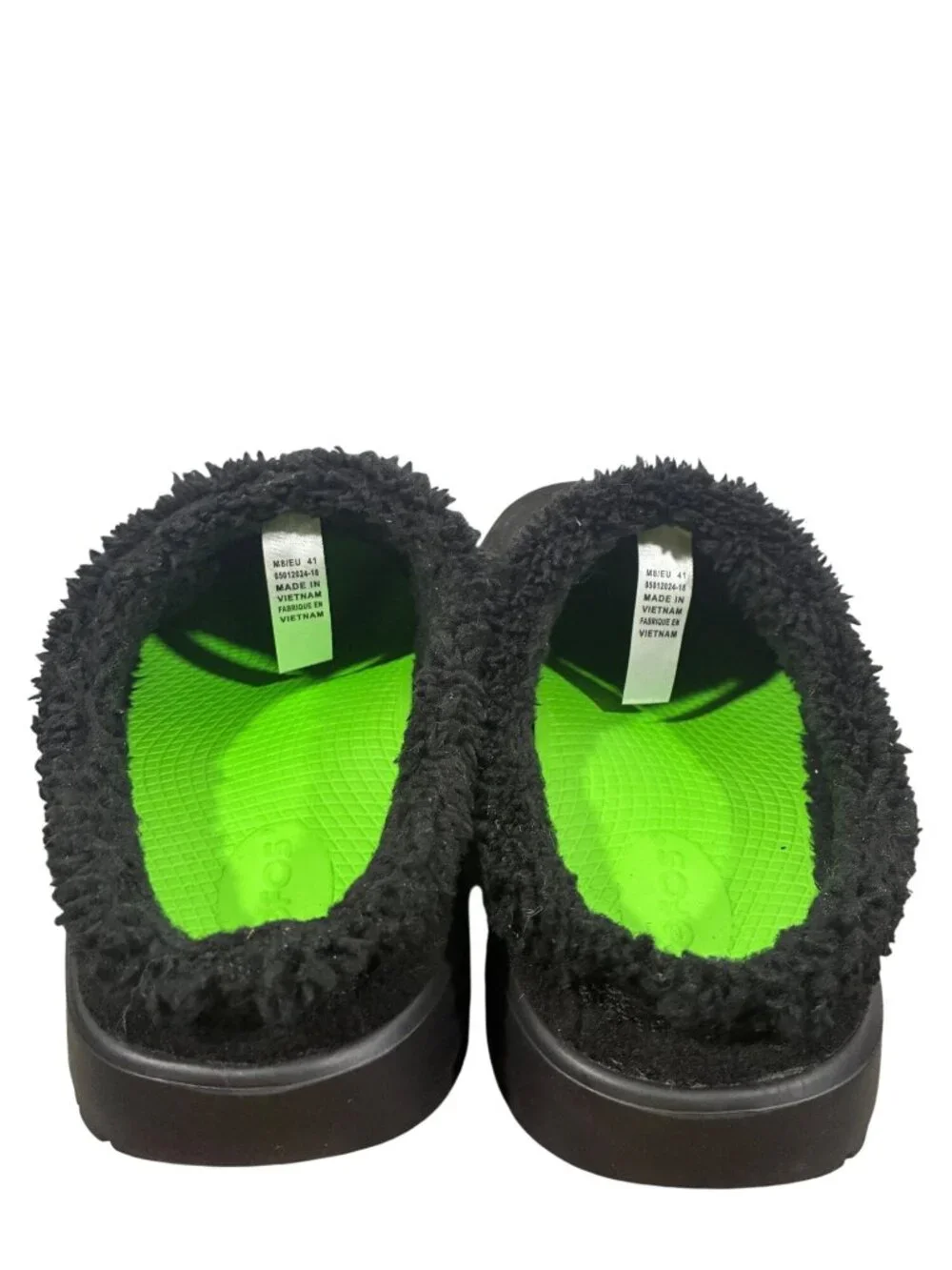 OOFOS OOcoozie Mule Mens Black Slip-On Shoes Size M8/EU 41